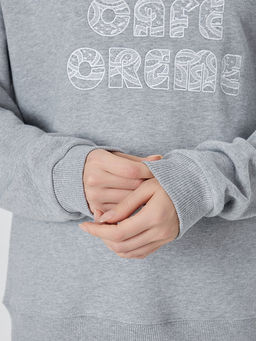 Свитшот женский с надписью Amour cafe creme - Mark formelle фото 5