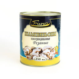 Шампиньоны рез. ж/б 850 мл  "Барко", , шт