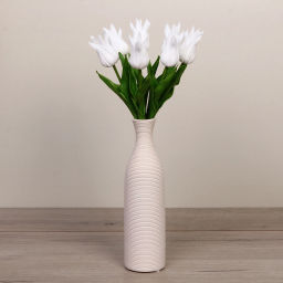 Цветы искусственные "Natur" 37см Тюльпаны 7шт белые