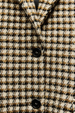 ZW COLLECTION LONG CHECK COAT - Zara фото 5