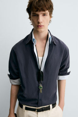 RELAXED FIT FLOWING SHIRT - Zara фото 5
