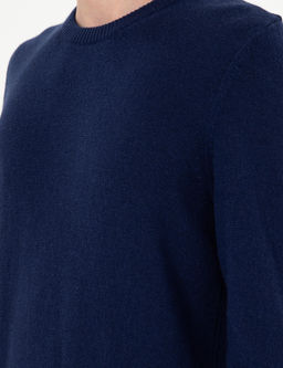 Lacivert Slim Fit Bisiklet Yaka Ka_mir Triko Kazak - Pierre cardin фото 7