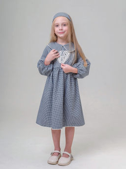 ДЛ 26-3 платье для девочки Мира серый