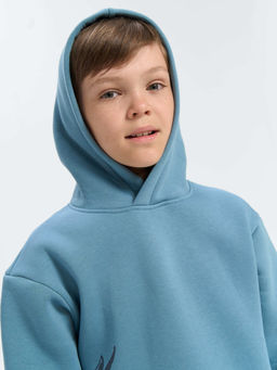 Худи Деним с принтом утепленное 7+ - Bungly фото 3