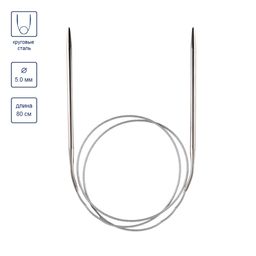 Спицы GAMMA круговые MKG сталь d 5.0 мм 80 см 1 шт с металлической леской фото 5