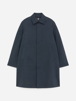 Chaqueta larga de algod?n tipo car coat