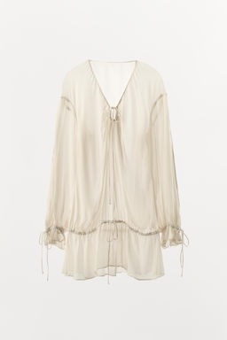 SEMI-SHEER FLOWING TOP - Zara фото 4
