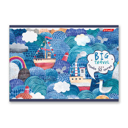 Светоч 32АЛСК4_2_3_9 Альбом для рисования, мат. ламинация, 100 г/м2 A4 29 х 20.5 см 32 л. 5 шт. на скобе 000215 Пиратский остров