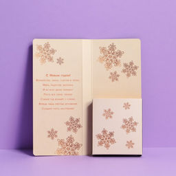 Цена за 5 шт. Открытка с местом для шоколадки «Уютного Нового года»