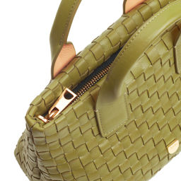 Итальянская миниатюрная женская сумочка DuDu Bags серии Ibiza | оливковый - Dudubags фото 5