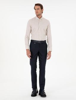 Lacivert Slim Fit _izgili Kuma_ Pantolon - Pierre cardin фото 3