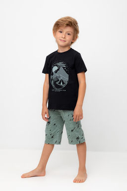 К 1528/24/черный,быстрее ветра пижама дет