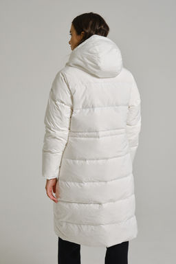 Пуховик длинный Белый TRN Long Down Jacket - Anta фото 5