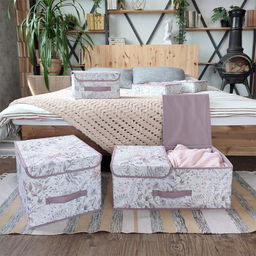 VAL BL-BOX-L2 Короб стеллажный 2-х секционный, 50*30*20 см, BOTANIC LILAC, шт