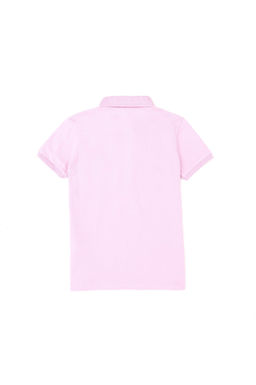 U. S. Polo Assn / Розовая базовая футболка с воротником-поло для девочек - U.s. polo assn фото 5