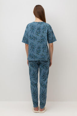 Е 20103/24/голубой мираж,оливковая ветвь пижама жен