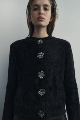 FUZZY KNIT CARDIGAN - Zara фото 2