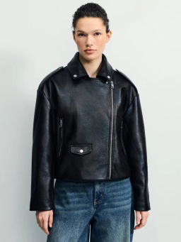 Куртка-косуха из искусственной кожи / Zarina