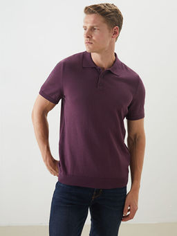 Polo Yaka K?sa Kollu Erkek Triko Kazak