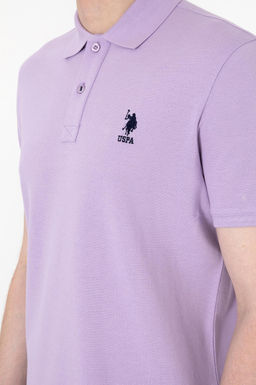 Erkek Slim Fit Polo Yaka Lila Basic Ti__rt Sepette S_rpriz _ndirim - U.s. polo assn фото 14