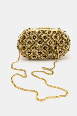 CLUTCH ABALORIOS / Amarillo - Zara фото 3