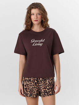 Комплект домашний женский с леопардовым принтом