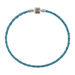 Zlatka Браслет плетеный RBL-02 23 см 5 шт СК/Распродажа №14 голубой металлик
