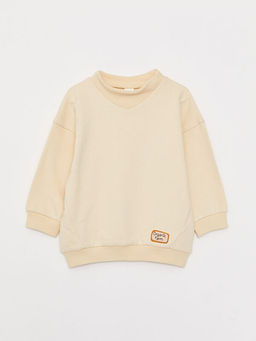 Bisiklet Yaka Uzun Kollu Basic Erkek Bebek Sweatshirt - Waikiki фото 3