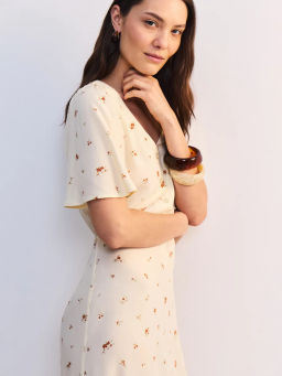 Платье миди с треугольным вырезом ZR2605012914-214 / Zarina