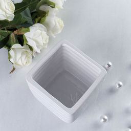 Кашпо 10х8,5 см / 2024W /уп 6/72/белое - Галеонтрейд фото 3