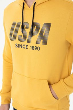 U. S. Polo Assn Мужская горчичная толстовка с капюшоном - U.s. polo assn фото 20
