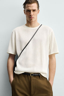 VISCOSE BLEND KNIT T-SHIRT - Zara фото 14