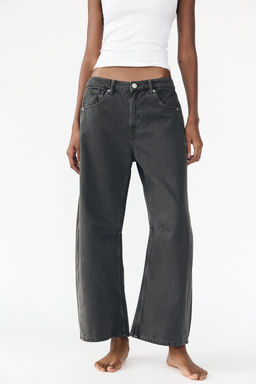 RELAXED BALLOON MID-WAIST TRF JEANS - Zara фото 13
