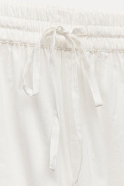 EMBROIDERED COTTON SHORTS - Zara фото 5