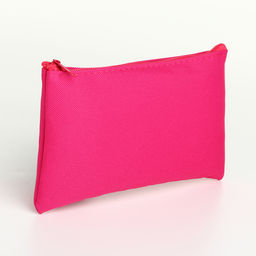 Цена за 3 шт. Косметичка-пенал на молнии, плоская, маленькая, малиновая