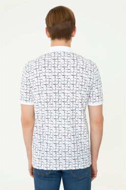 U. S. Polo Assn Мужская темно-синяя футболка с воротником-поло - U.s. polo assn фото 10