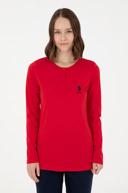 Женский красный пижамный комплект Неожиданная скидка в корзине - U.s. polo assn фото 3