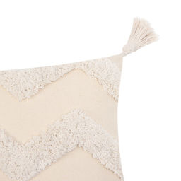 Наволочка декоративная Этель Бохо, 45х45 см, цвет молочный, 100% хлопок  фото 2