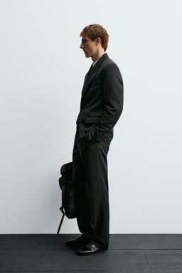 100% WOOL TWILL SUIT TROUSERS AARON LEVINE X ZARA фото 13