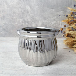Кашпо / 202Q /уп 12/120/серебро - Галеонтрейд фото 2