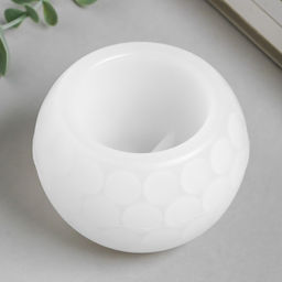 Молд силиконовый «Подсвечник шар с кругами» 8.6×8.6×6.2 см