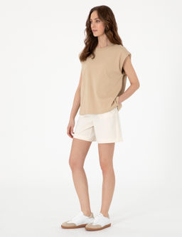 Bej Comfort Fit Ti__rt