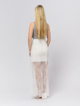 Юбка кружевная белого цвета длины макси - 1001dress фото 5
