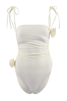 Ekru Straplez Kapl? Aplikeli Regular Mayo TBESS26MA00056