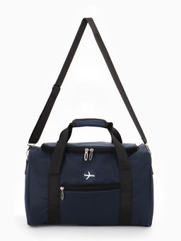 Сумка дорожная «Самолёт», 1 карман, регулирующийся ремень, 39×20×25 см, синяя