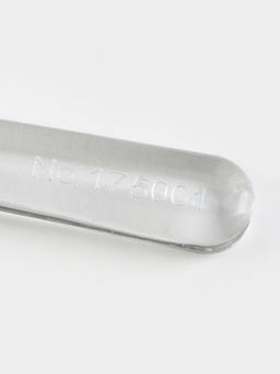 Цена за 30 шт. Вилка одноразовая для фуршета, набор 50 шт., 10 см, пластик, прозрачная