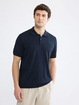 Polo Yaka Erkek Triko Kazak