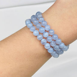 Бусины для украшений из Голубого агата 39 см