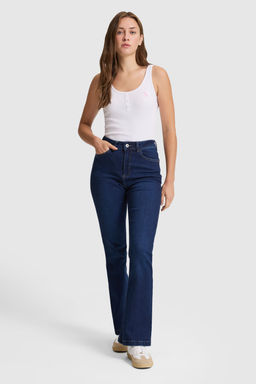 Kad_n Beyaz Kare Yaka Basic Ti__rt - U.s. polo assn фото 5