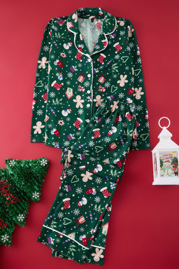 Siyah Yumusak Hissiyatl? Y?lbas? Temal? Orme Pijama Tak?m? THMAW24PT00051 - Trendyolmilla фото 11